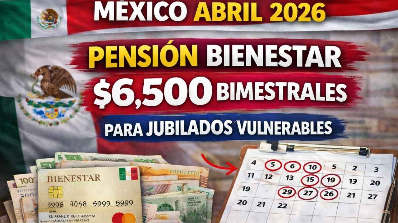 México Abril 2026: Pensión Bienestar de $6.500 Bimestrales para Adultos Mayores, Quiénes Califican y Calendario Oficial de Depósitos