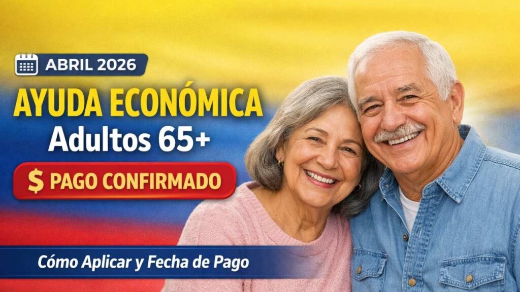 Colombia Abril 2026: Ayuda Económica para Adultos Mayores de 65 Años, Cómo Aplicar y Cuándo Pagan