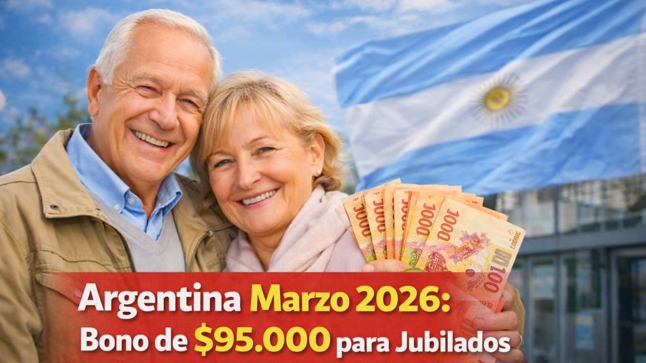 Argentina Marzo 2026: Bono de $95.000 para Jubilados, Quiénes Califican, Cómo Inscribirse y Fechas de Pago